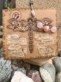 Rose Quartz and Labradorite Highlighted by Pink Opal, Shell, Rhodonite, Glass Flower Beads, Faceted Glass, Seed Beads and Pewter Toggle