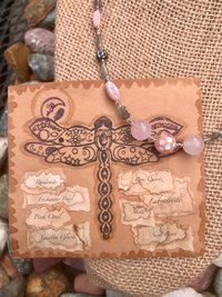 Rose Quartz and Labradorite Highlighted by Pink Opal, Shell, Rhodonite, Glass Flower Beads, Faceted Glass, Seed Beads and Pewter Toggle