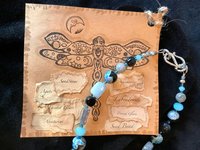 Dark Waters Handcrafted Aquamarine, Labradorite, Dark Shimmering Sandstone, Blue/Black Agate, Aventurine, Faceted Blue Glass and Seed Bead